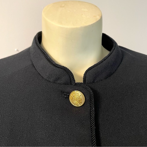 A New Day NWT Jacket Coat Black w/Embroidered Roses Sz. 4 - Picture 4 of 11